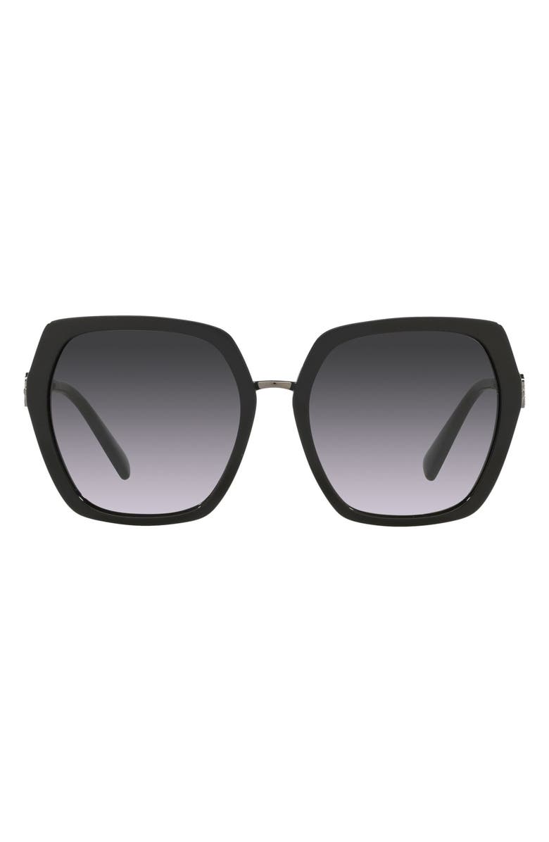 Valentino 57mm Geometric Sunglasses, Main, color, 