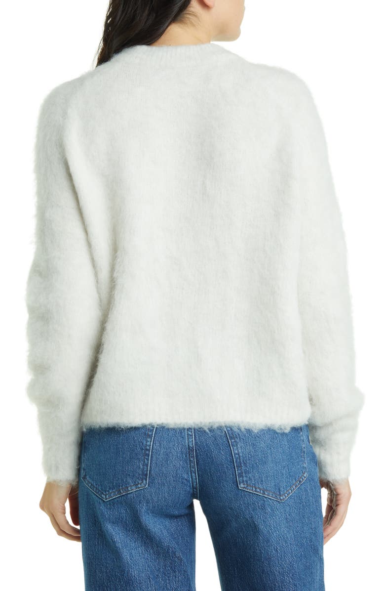 Madewell Brushed V-Neck Sweater, Alternate, color,