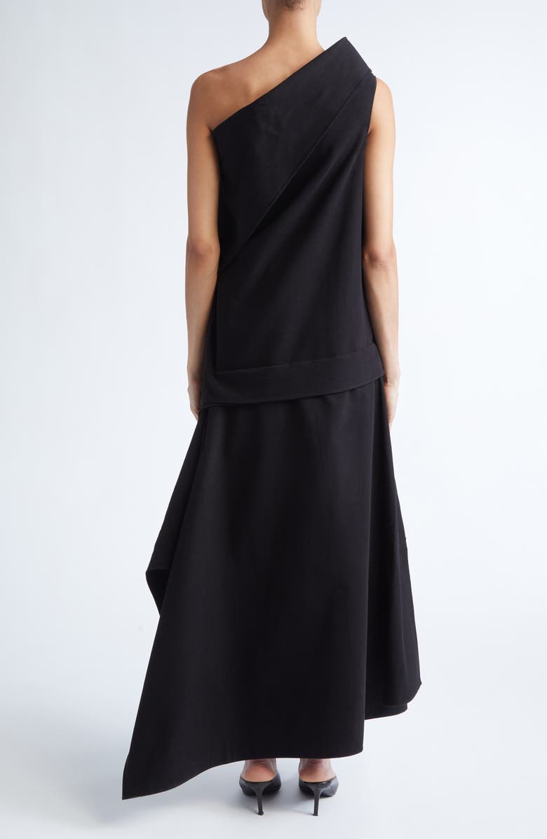 GIA STUDIOS Swinton Asymmetric Moleskin Top, Alternate, color, Black