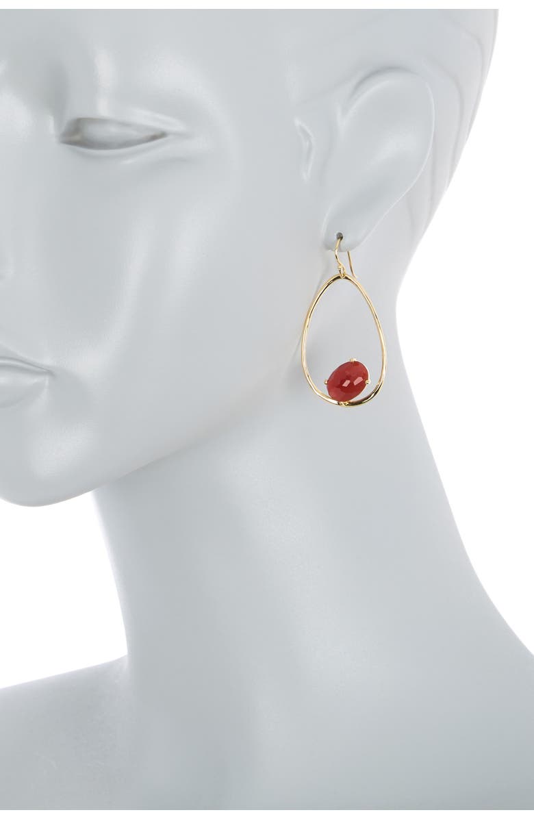 Ippolita 18K Gold Rock Candy(R) Open Carnelian Wire Earrings, Alternate, color, 