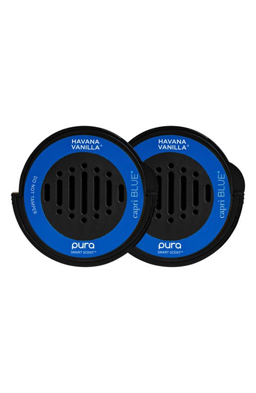 Pura X Capri Blue Havana Vanilla Car Fragrance Refill Duo In Havana Vanilla