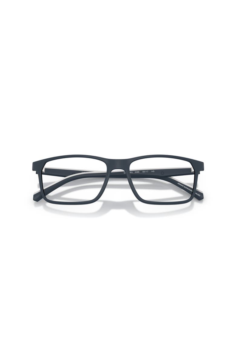 56mm Rectangle optical glasses, Alternate, color, Blue