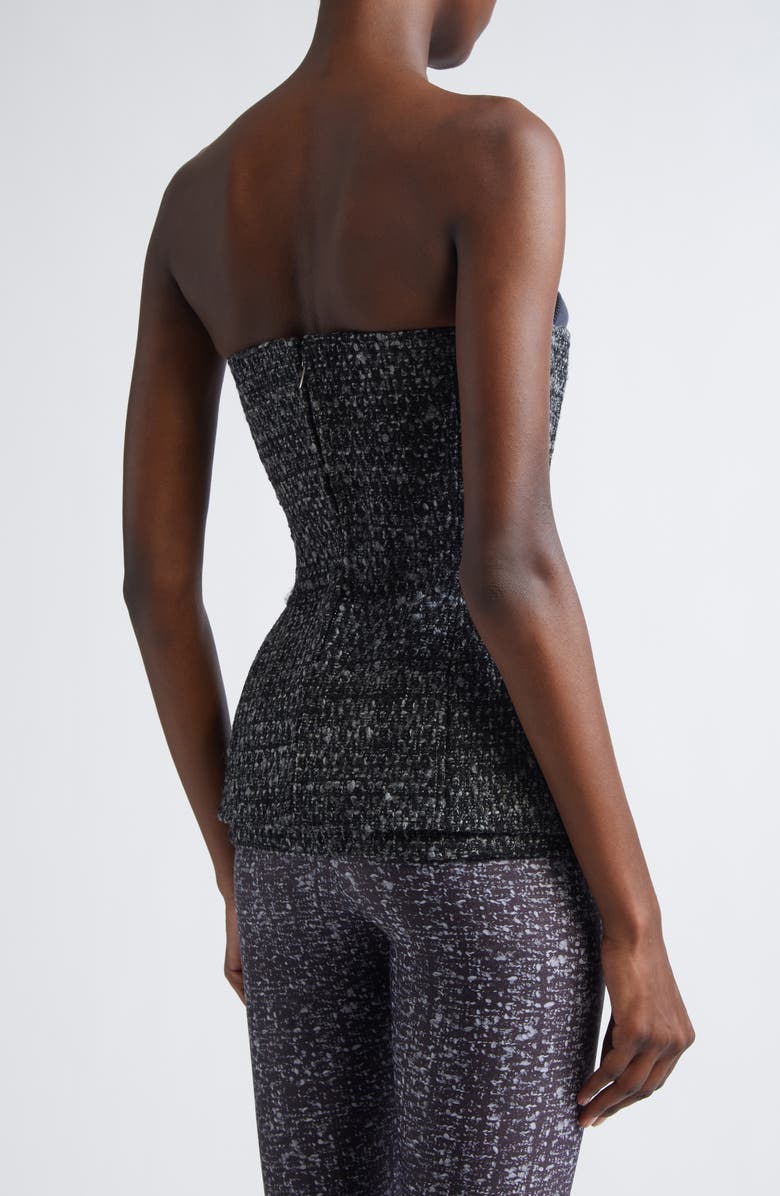 DIESEL<sup>®</sup> T-Orset Bouclé Tweed Corset Top, Alternate, color, Deep Black