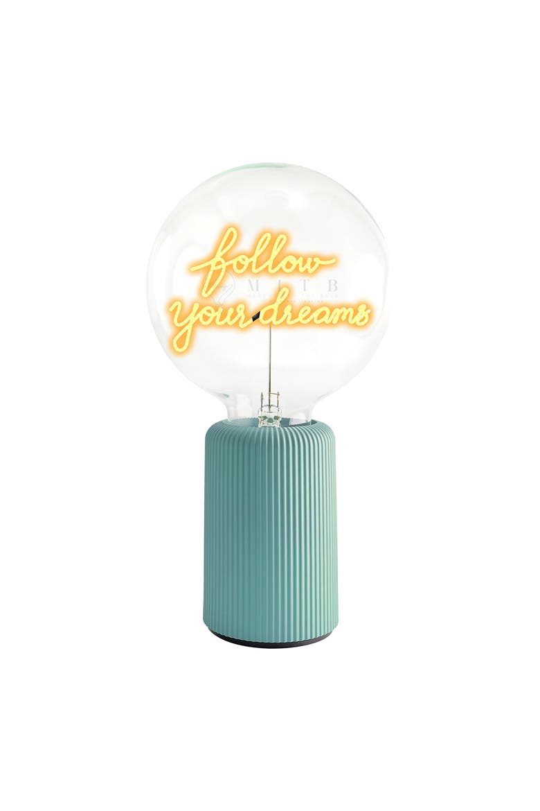 Follow Your Dreams Portable Table Lamp, Main, color, Blue