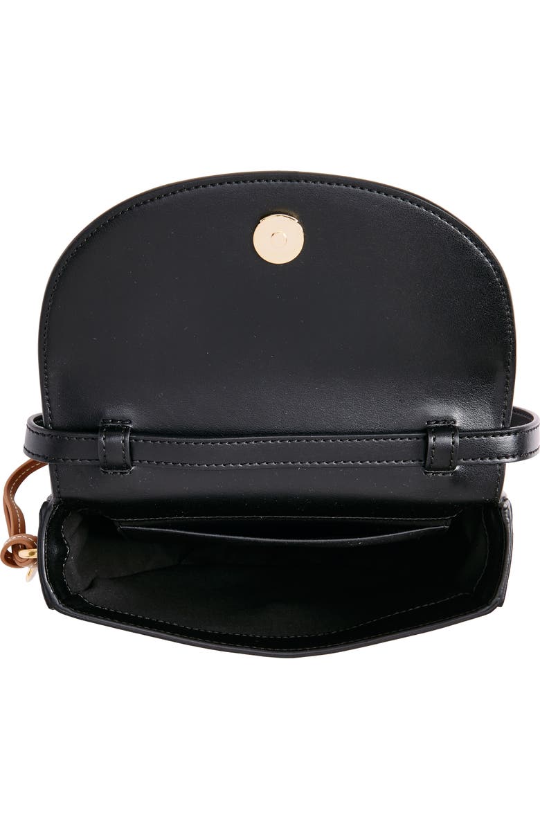 Stella McCartney Small Frayme Whipstitch UPPEAL<sup>™</sup> Apple Leather Saddle Bag, Alternate, color,