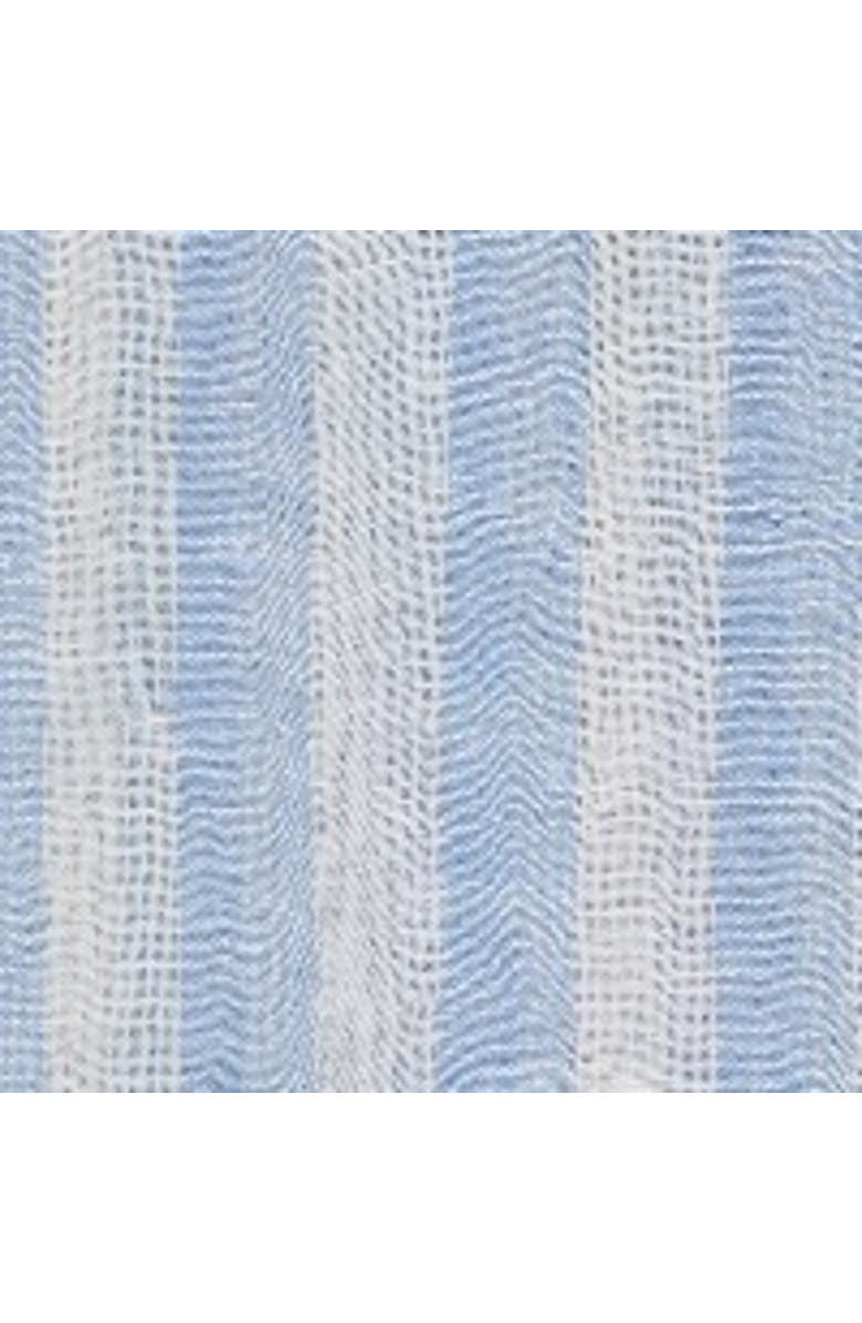 GERARD DAREL Dominique Linen Blend Striped Scarf, Alternate, color, Sky Blue