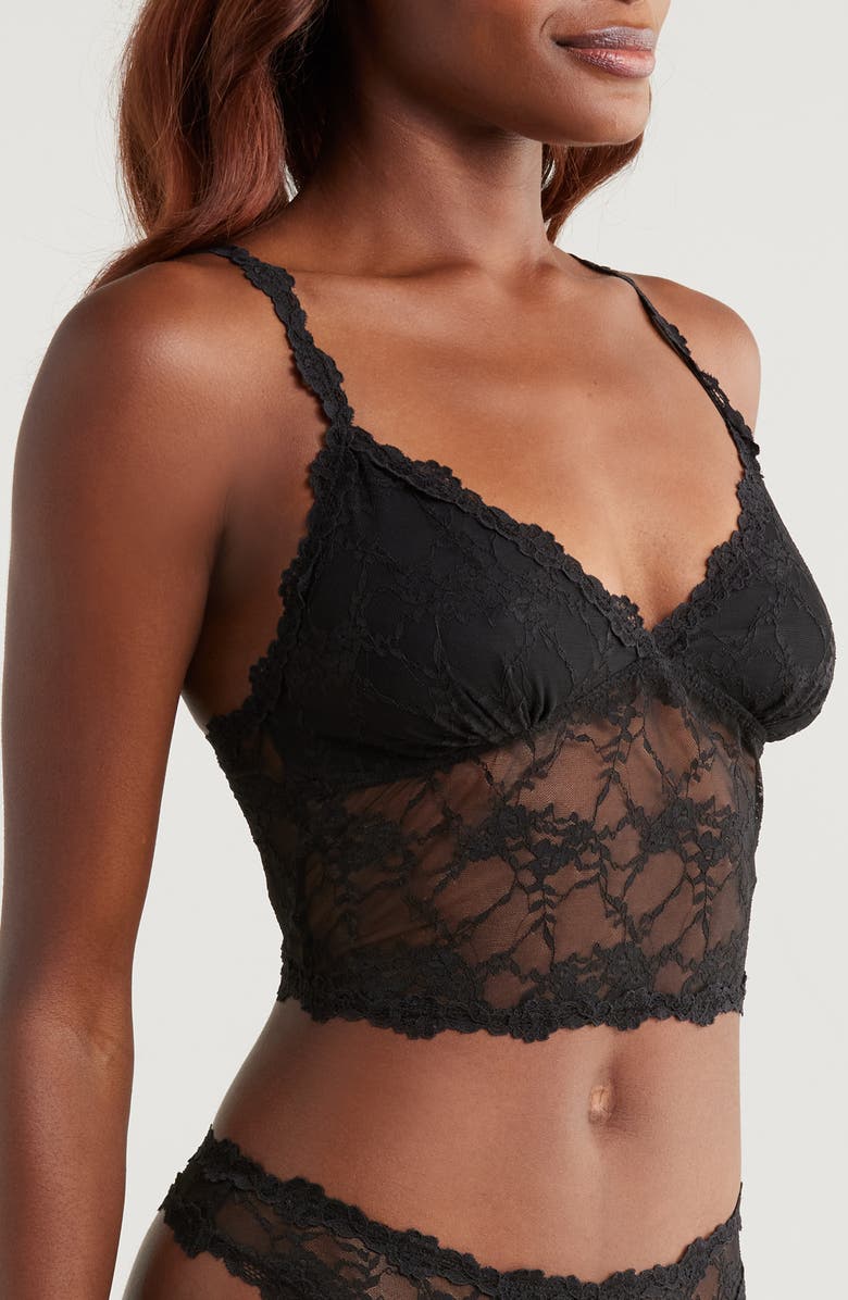 Honeydew Maria Lace Longline Bralette, Alternate, color, 