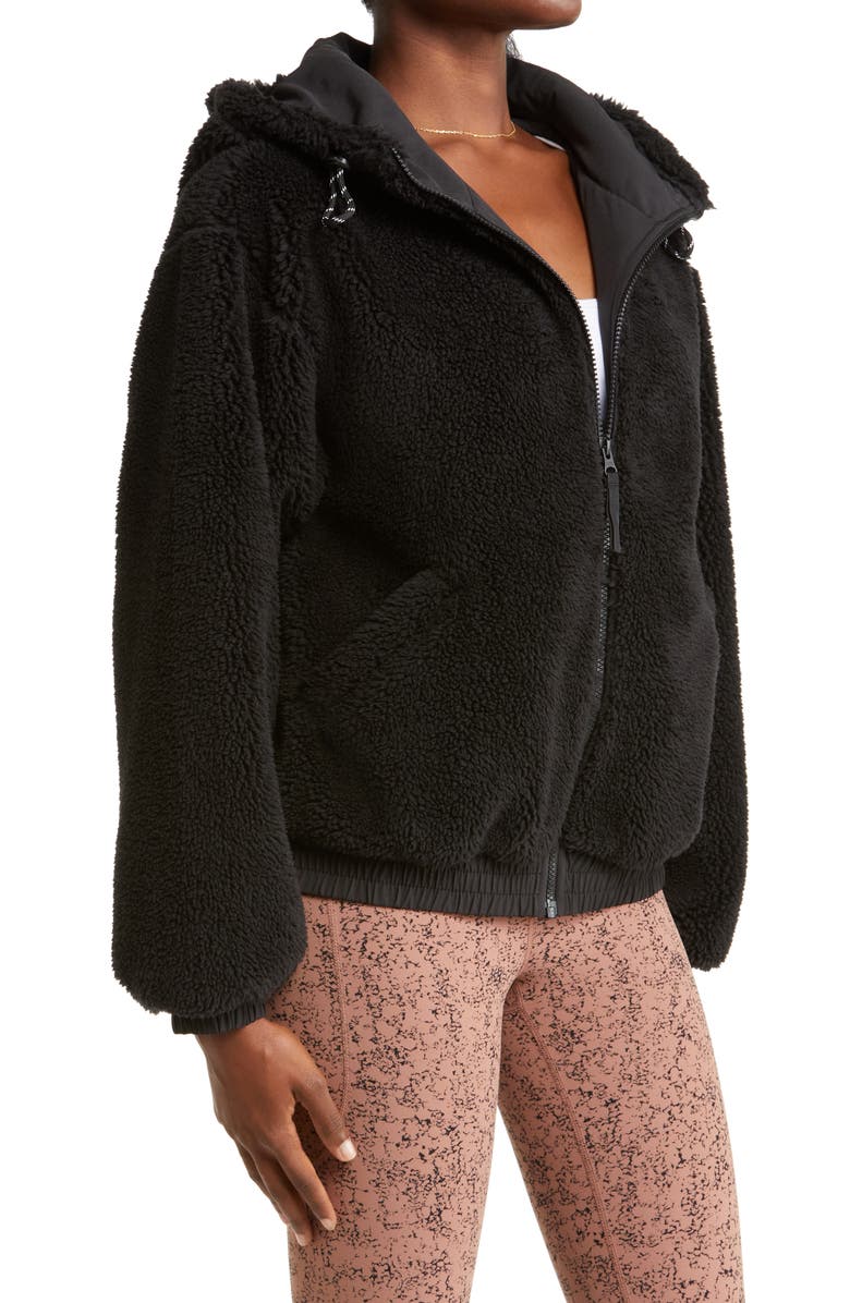 Zella Logan Faux Shearling Jacket, Alternate, color,