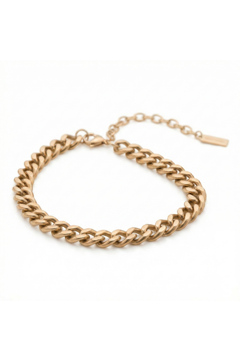 Alize Necklace 18k Gold Plated 14" 12mm Width Curb Chain with 4" Extender, Main, color, 18k Yellow Gold