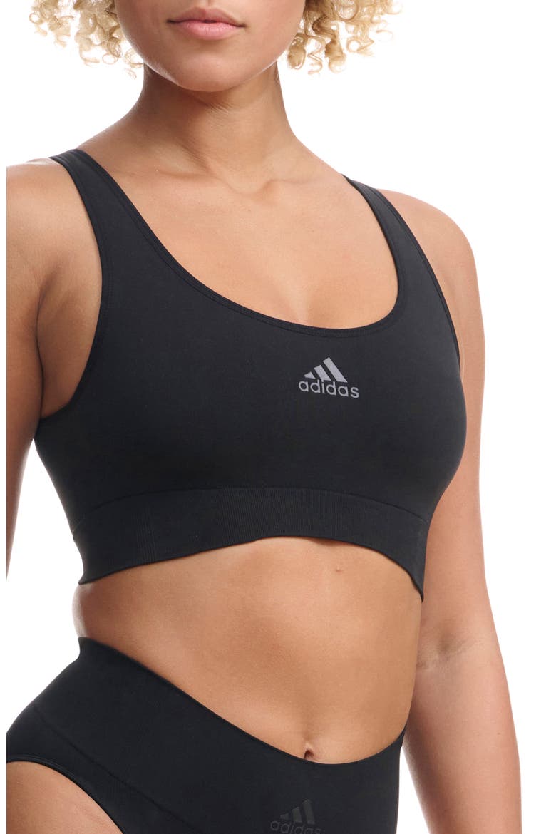 Scoop Lounge Sports Bra, Alternate, color, BLACK