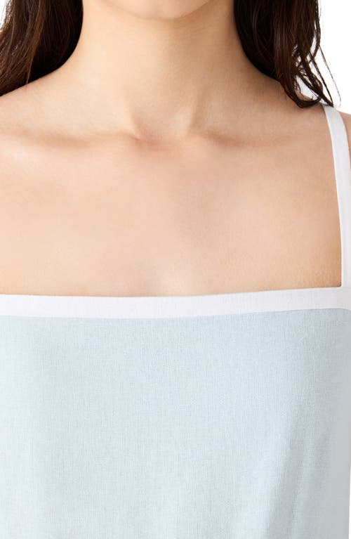 Steve Madden Riyan Linen Blend A-line Sundress In Blue