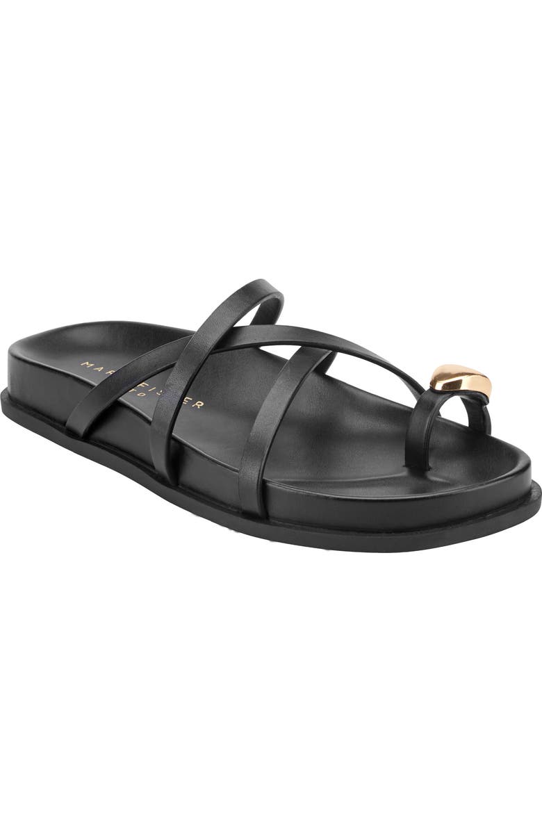 Marc Fisher LTD Braidey Slide Sandal, Main, color, Blk01