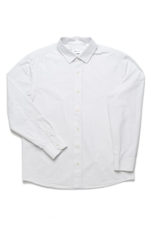 Mavi Jeans Stripe Cotton Button-up Shirt In Black Iris