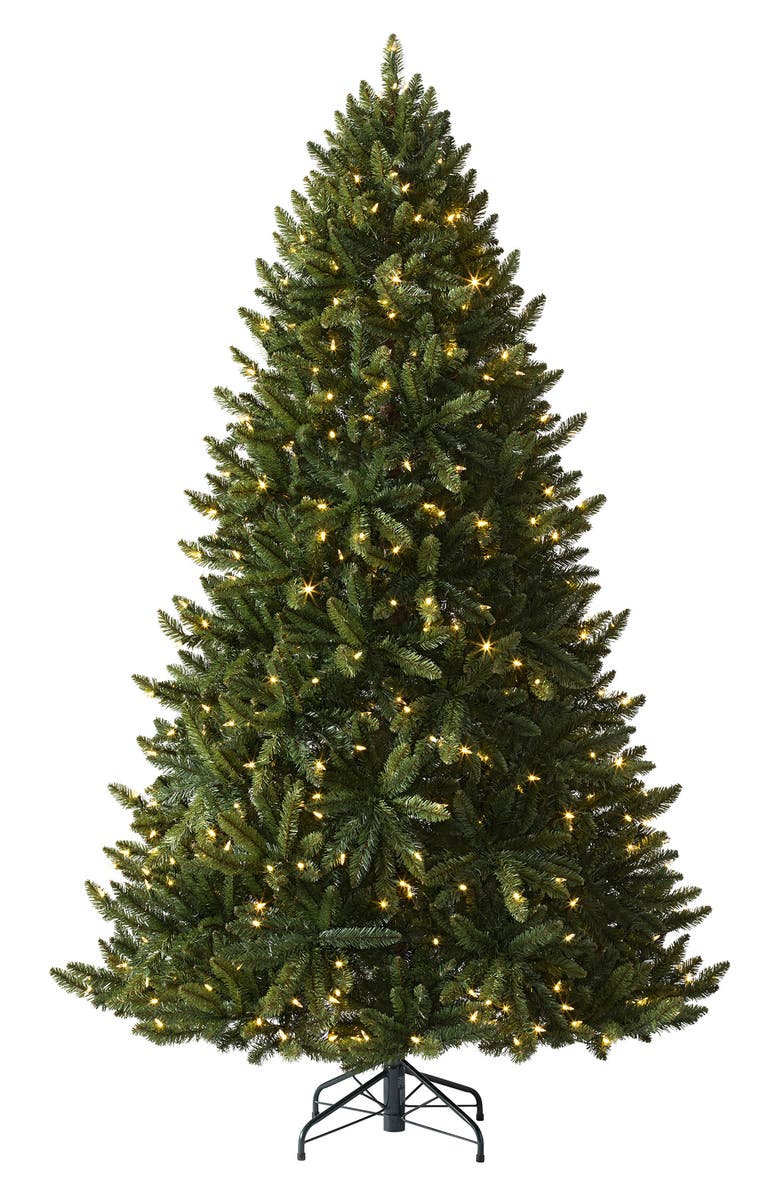 TREETOPIA Artificial Pre-Lit Balsam Spruce Tree, Main, color, Green