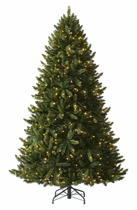 TREETOPIA Artificial Pre-Lit Balsam Spruce Tree