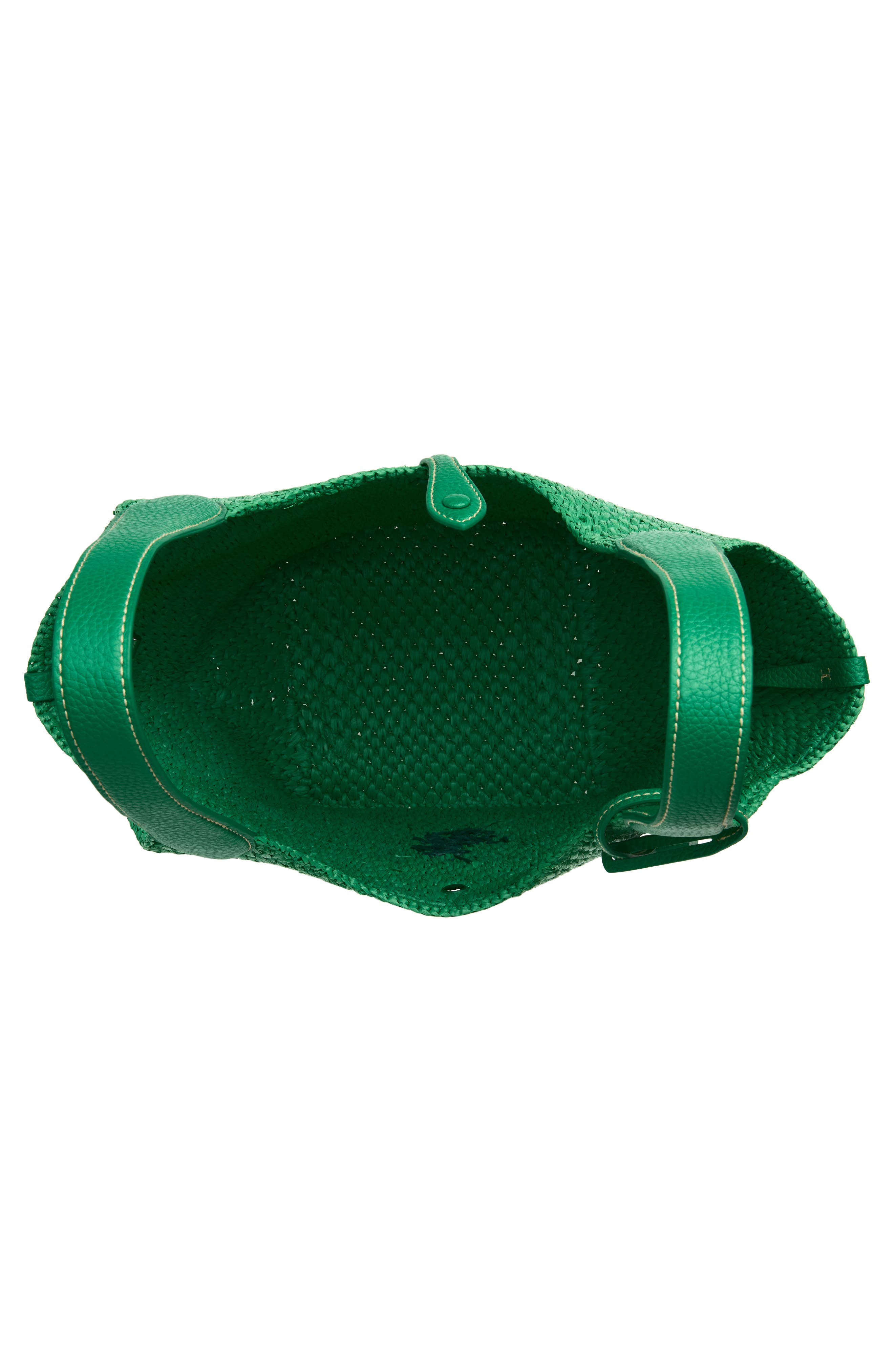 Polo Ralph Lauren Raffia Tote, Alternate, color, Parrot