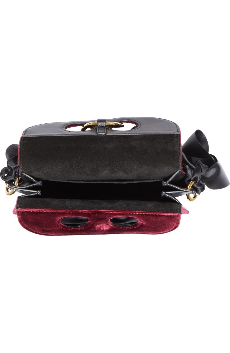 JW Anderson J.W.ANDERSON Mini Pierce Velvet Bag, Alternate, color,