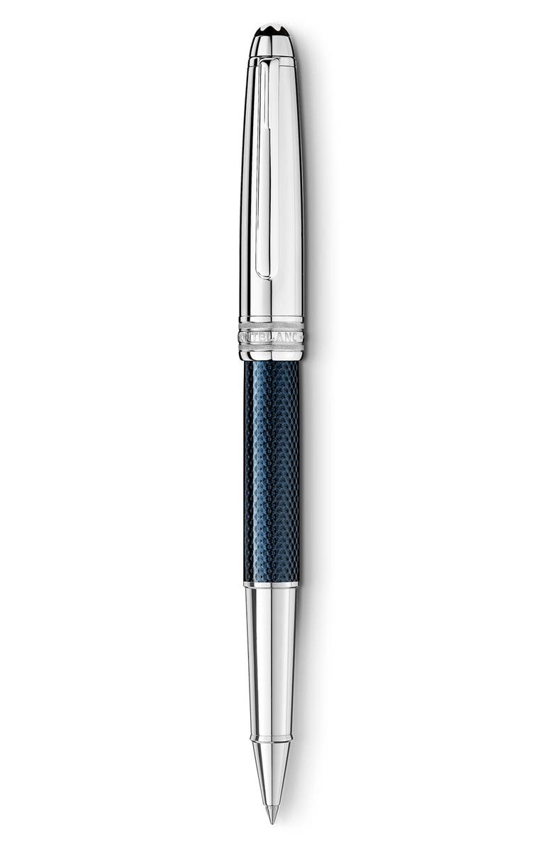 Montblanc Meisterstück Solitaire Doué Blue Hour Classique Rollerball Pen, Main, color, Blue