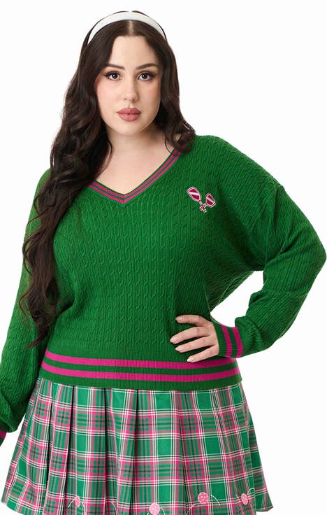 Plus Size Drop Shoulder Sweater