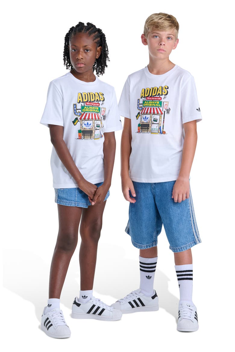 Kids' Shoe Shop Graphic T-Shirt, Alternate, color, WHITE