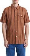 Volcom Whitworth Stripe Short Sleeve Button-Up Shirt