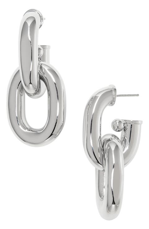 paco rabanne XL Link Hoop Earrings