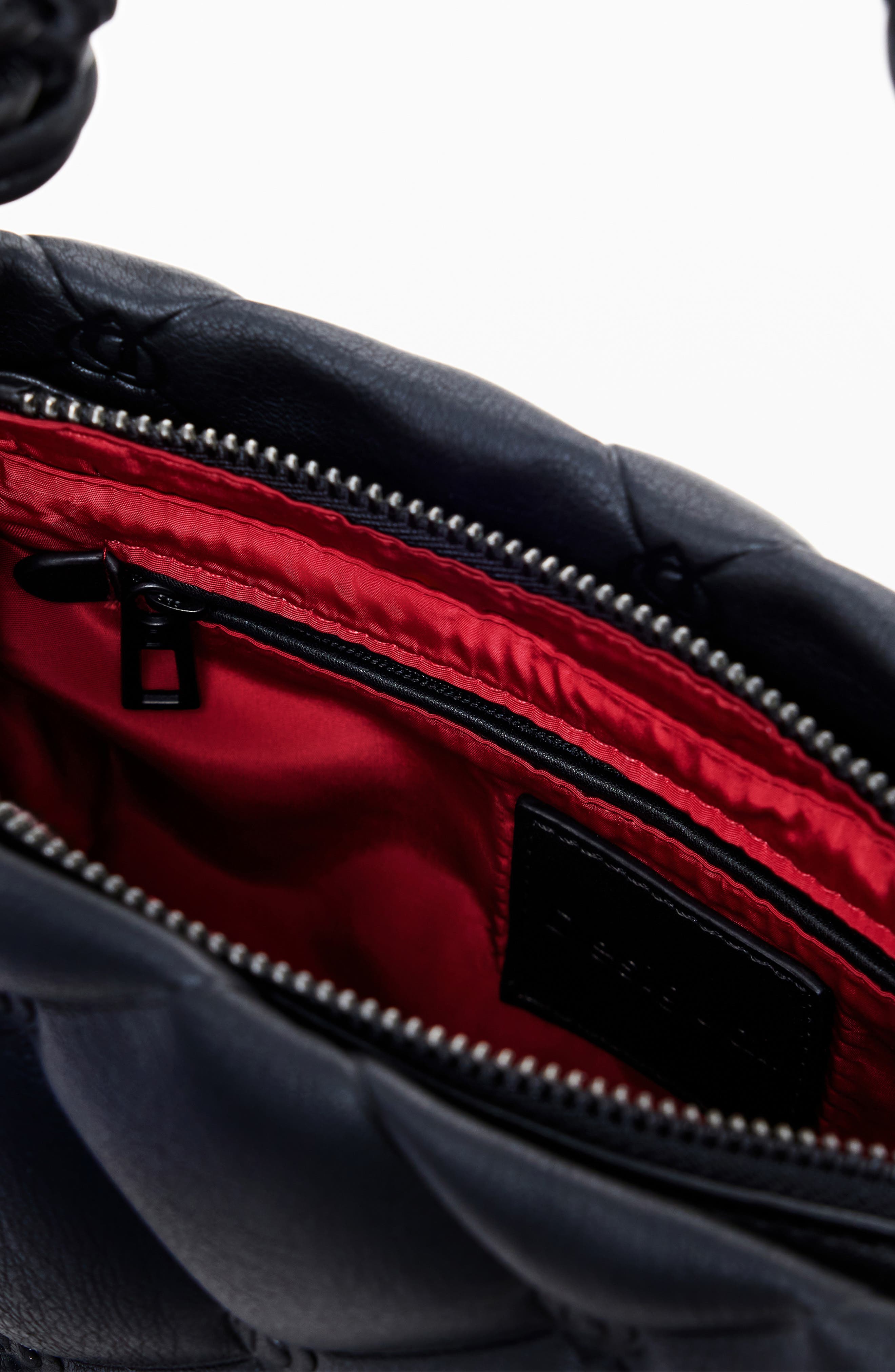 Desigual Quilted Faux Leather Handbag, Alternate, color, 