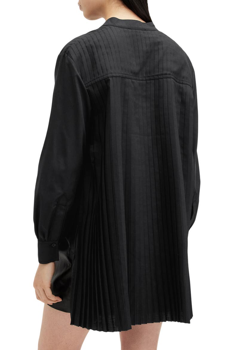 Percy Oversize Button-Up Shirt, Alternate, color, BLACK