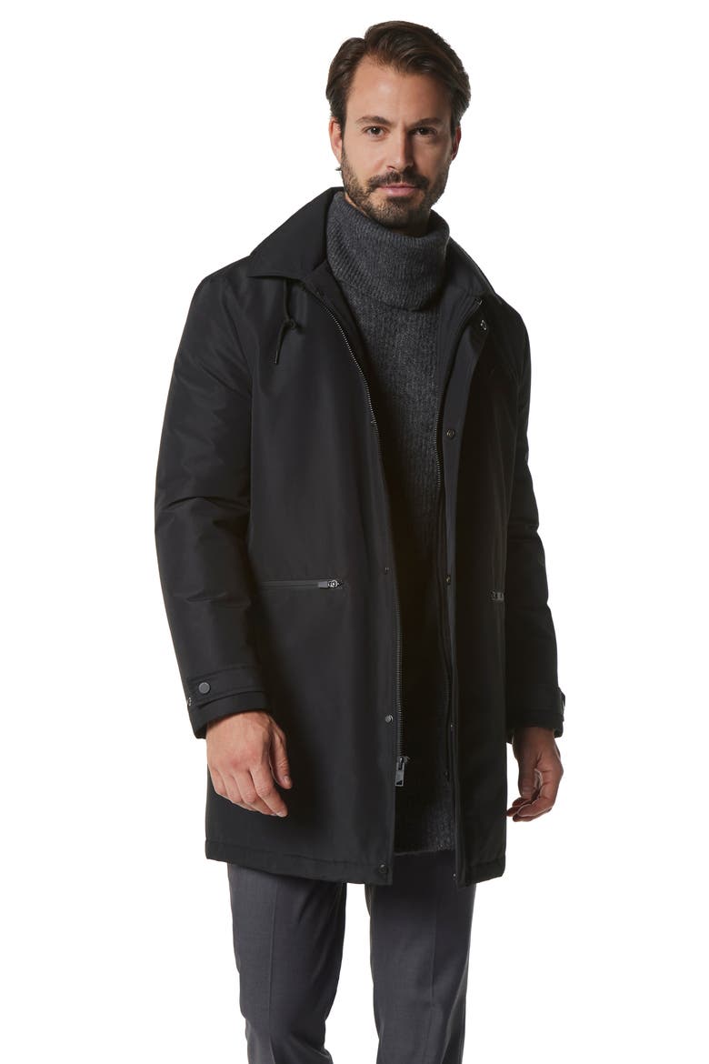 Merrimack Water Resistant Jacket with Removable Hood, Alternate, color, BLACK