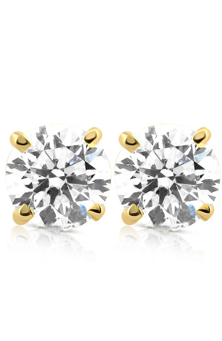 Bliss Diamond 1.50ct Lab Grown Diamond Studs 14k Gold Screw Backs, Main, color, 14K Yellow Gold