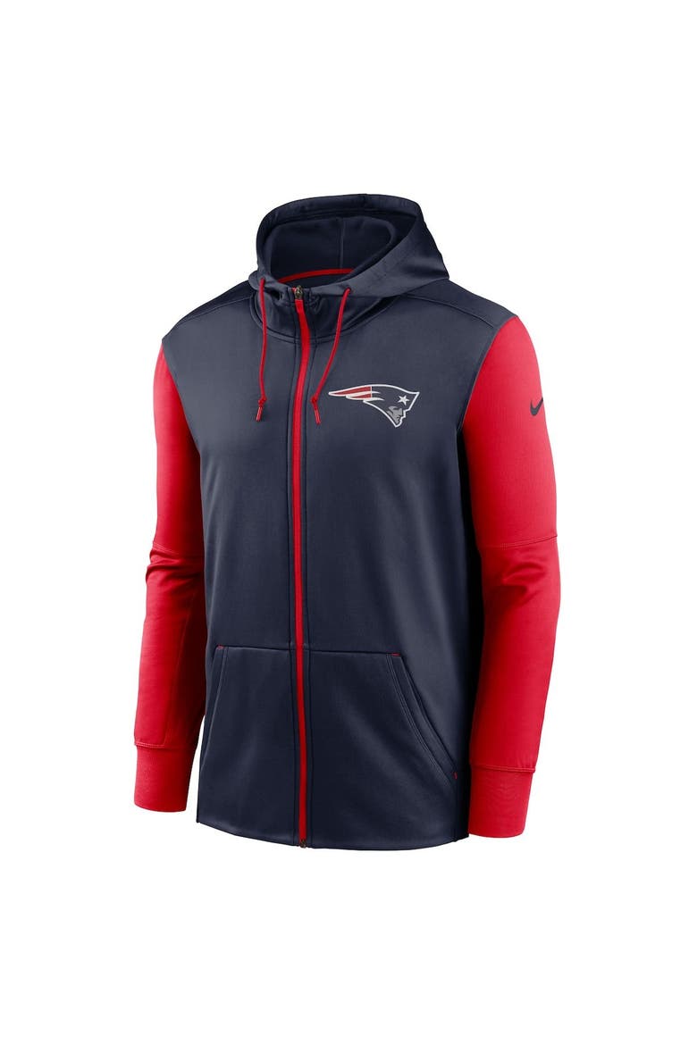 Men's Nike  Navy New England Patriots Performance Full-Zip Hoodie, Alternate, color, Navy