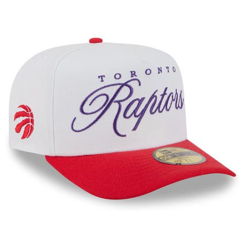 Men's New Era White/Red Toronto Raptors 2025 NBA Draft A-Frame 59FIFTY Fitted Hat