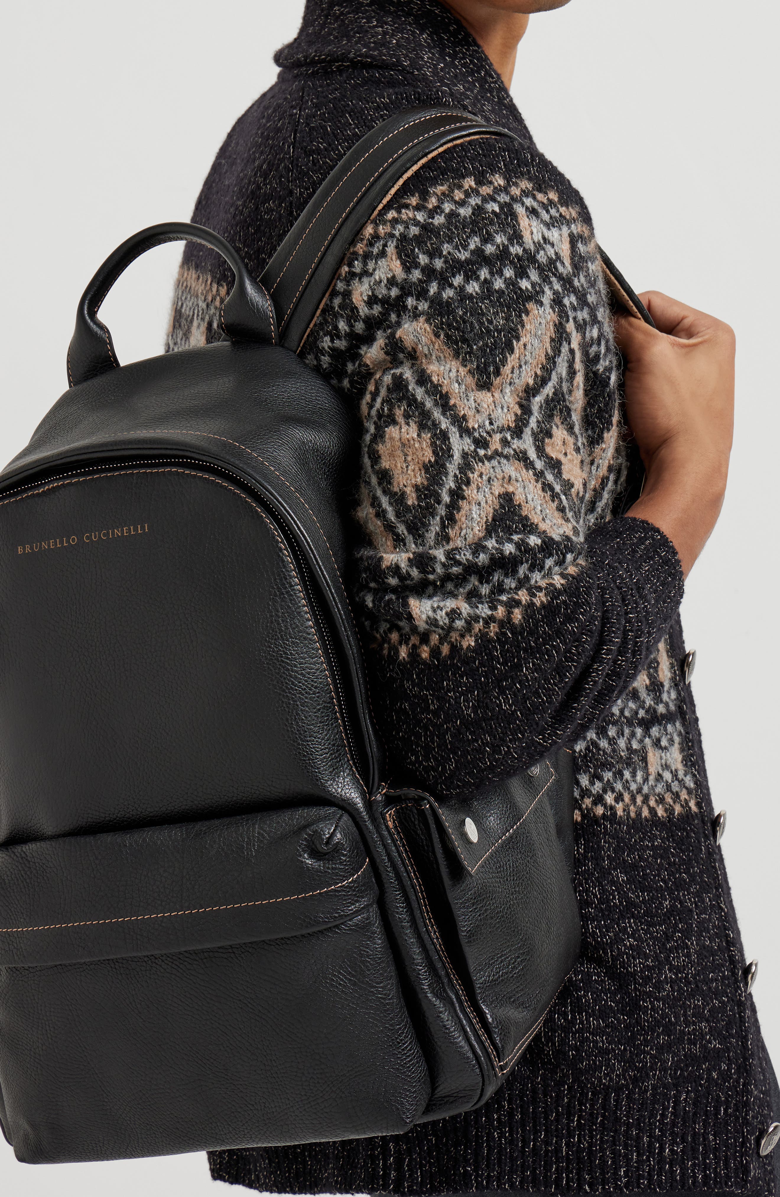 Brunello Cucinelli Travel backpack, Alternate, color, 