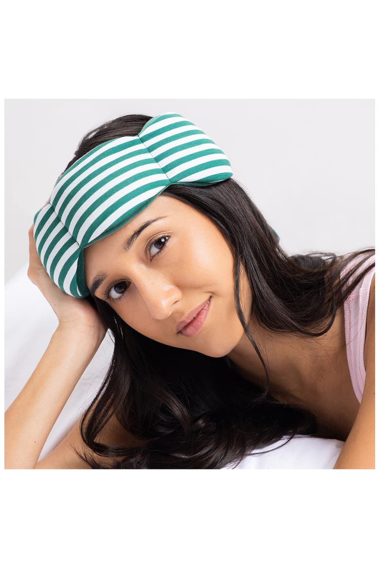 Sleep Mask, Alternate, color, GREEN CABANA