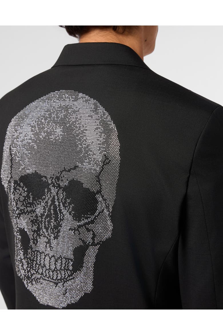 Regular Fit Blazer Skull Strass Men, Alternate, color, black
