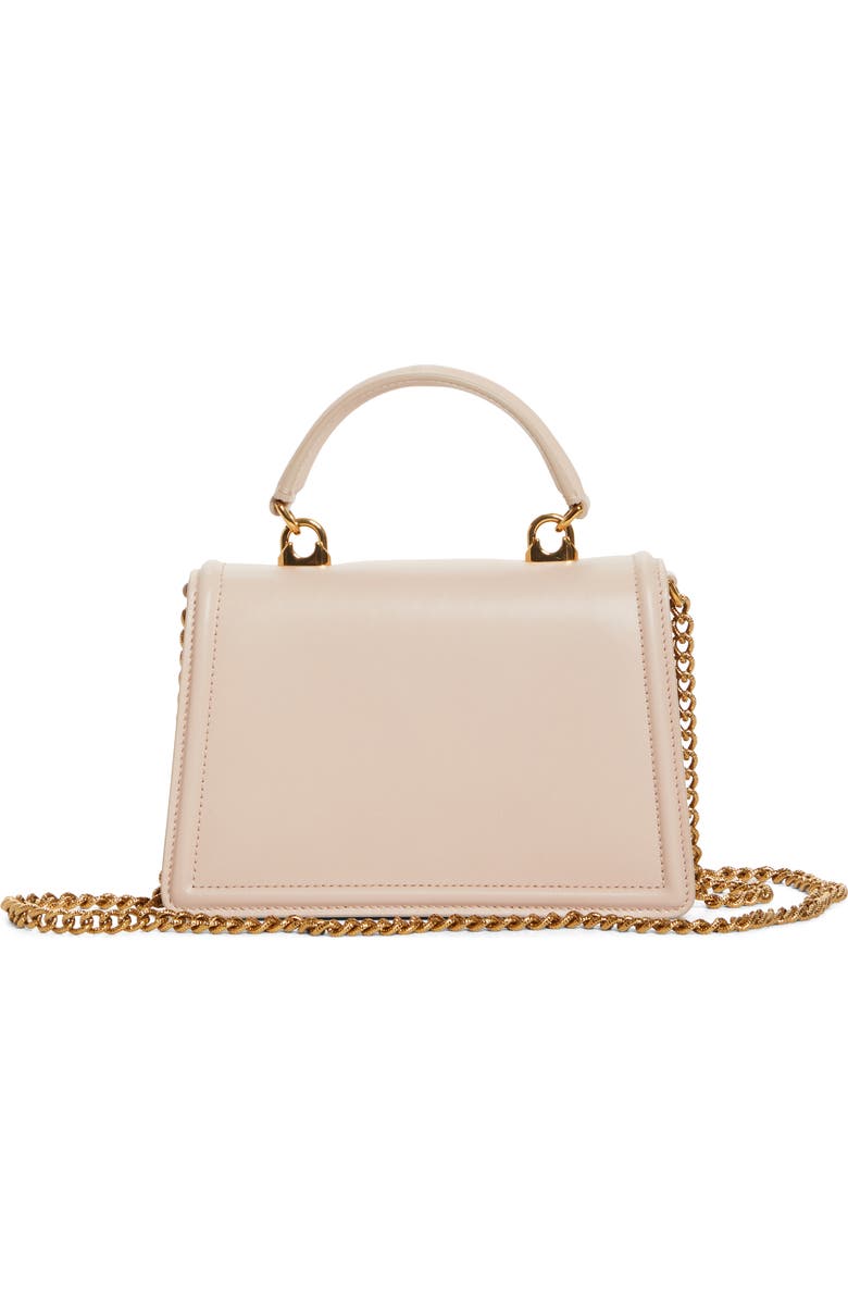 Dolce&Gabbana Mini Devotion Leather Top Handle Bag, Alternate, color, Powder Pink