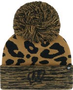 '47 Women's '47  Brown Wisconsin Badgers Rosette Cuffed Knit Hat with Pom