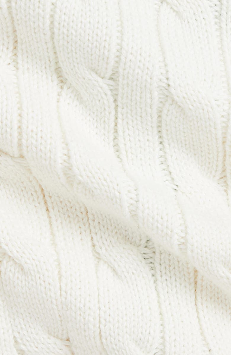 Ralph Lauren Cable Tipped Cotton Cardigan, Alternate, color, 