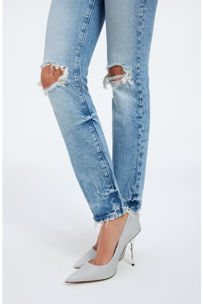 Good Icon High Waist Straight Leg Jeans, Alternate, color, INDIGO345