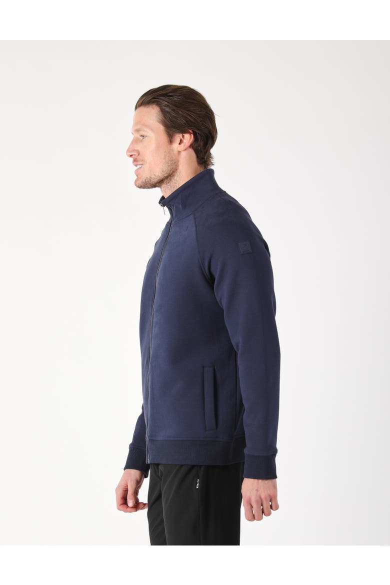 Scuba Knit Full Zip, Alternate, color, Navy
