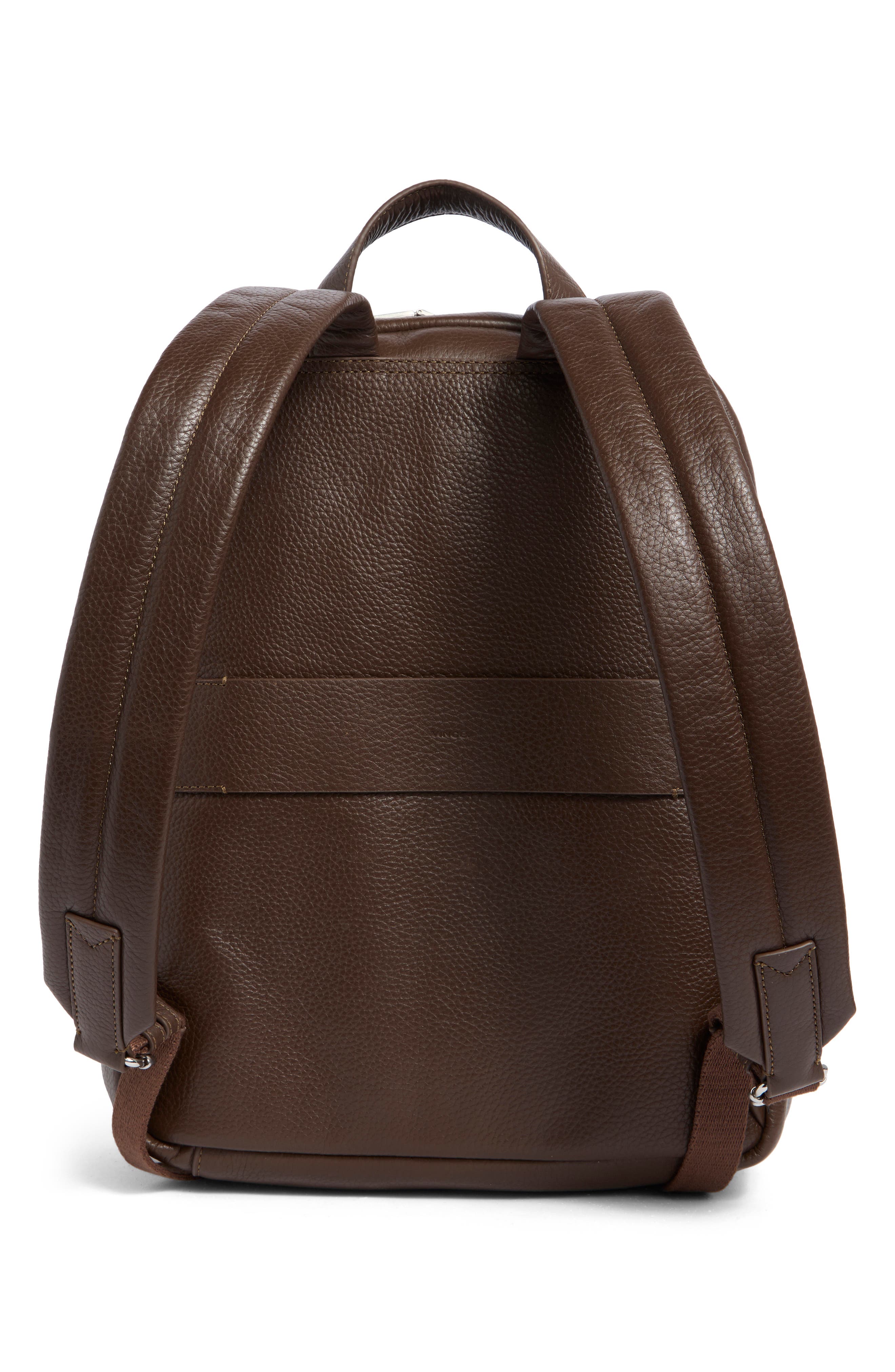 Valmor Pebbled Leather Backpack, Alternate, color, DATE PEBBLE
