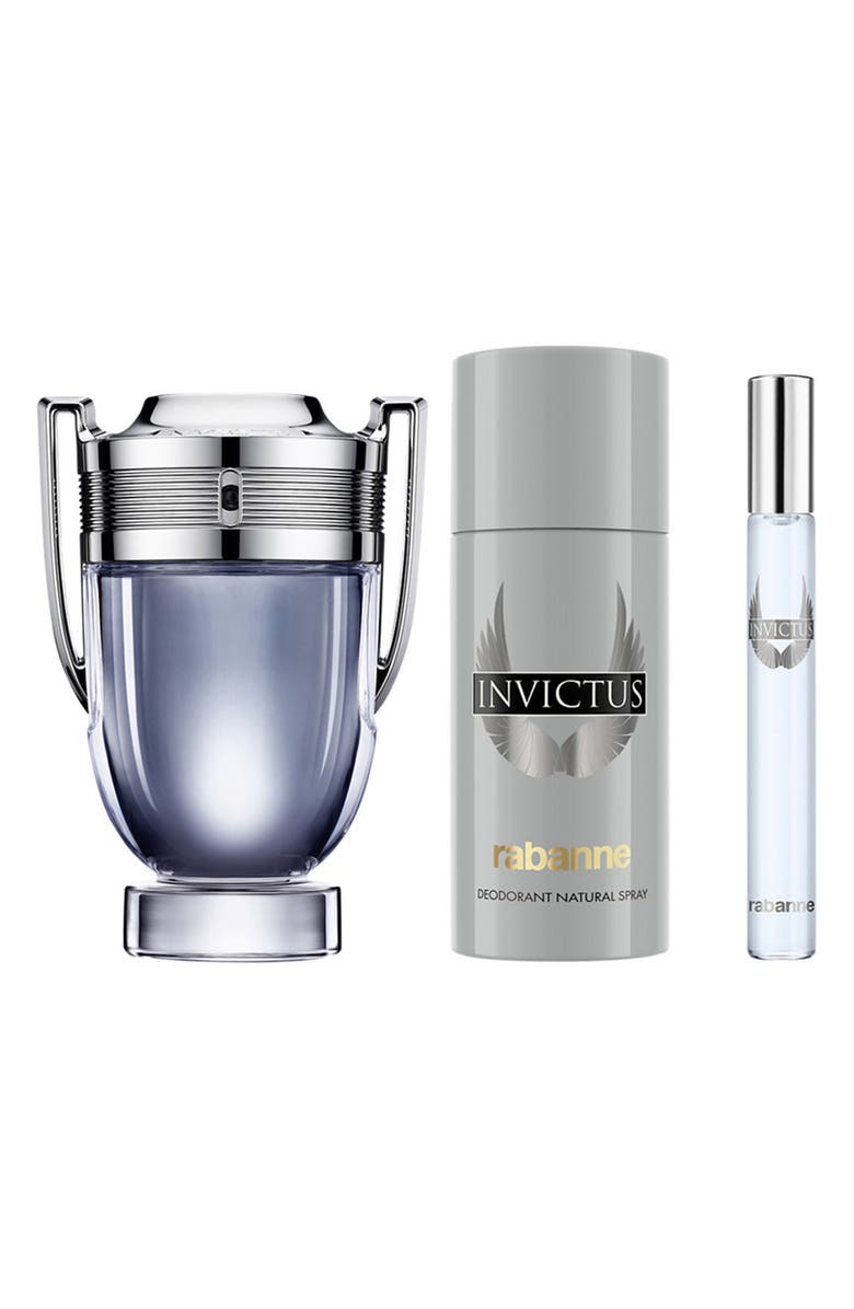 Rabanne Invictus Eau de Toilette 3-Piece Gift Set $188 Value, Alternate, color, 