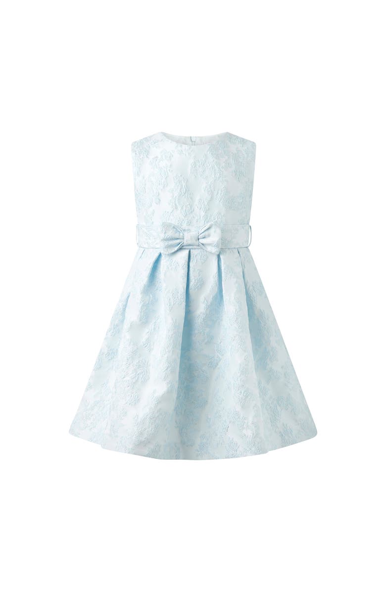 Rachel Riley Floral Damask Dress, Main, color, Blue