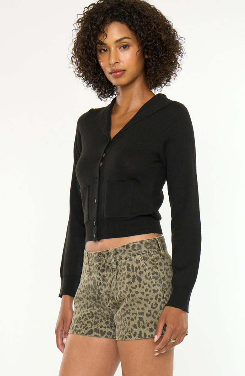 KanCan Miranda Mid Rise Shorts, Alternate, color, Mocha Wash