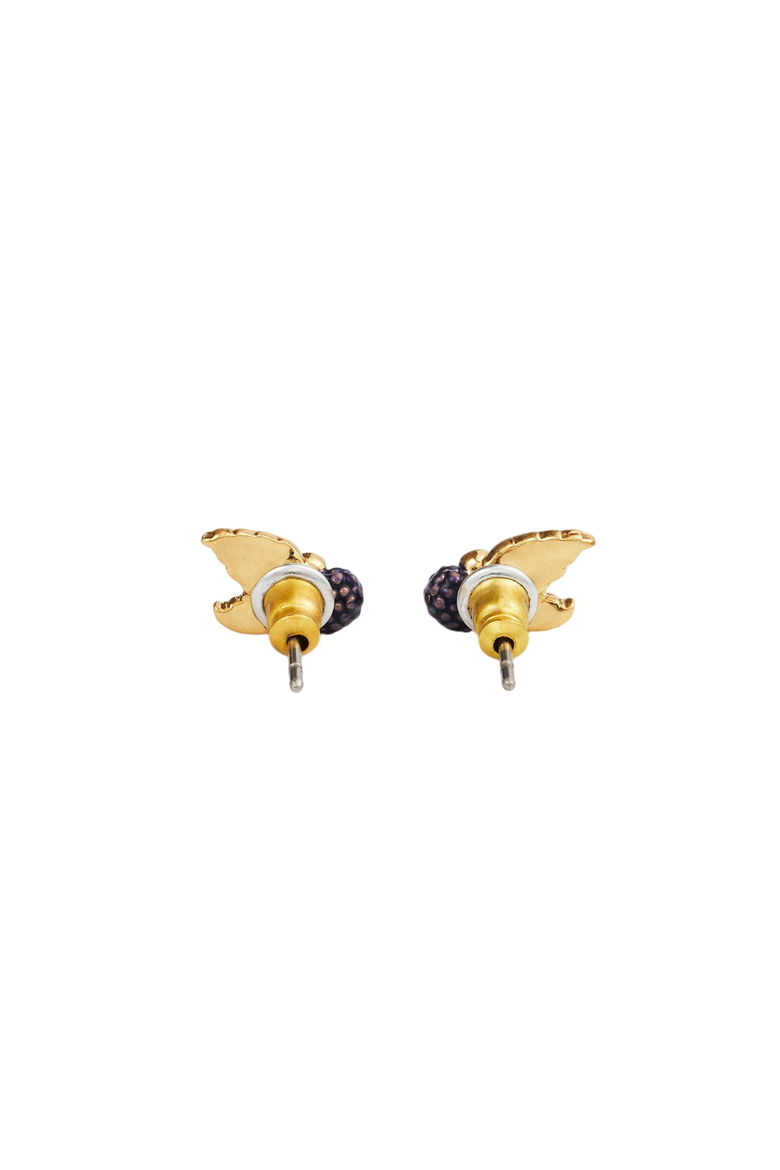Orla Blackberry Stud Earrings, Alternate, color, Gold