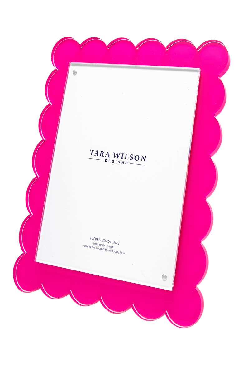 Scallop Picture Frame, Alternate, color, PASTEL PINK