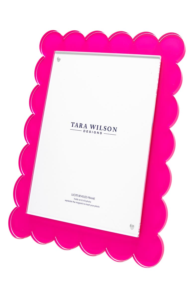 Tara Wilson Designs Scallop Picture Frame, Alternate, color, Pastel Pink