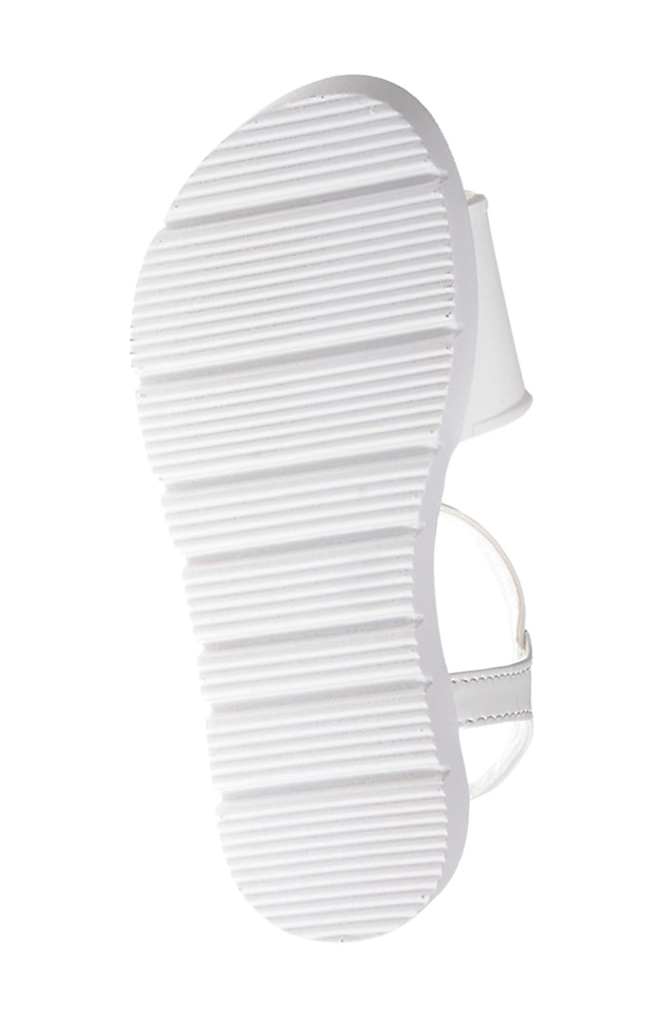 bebe Kids' Logo Sandal, Alternate, color, White