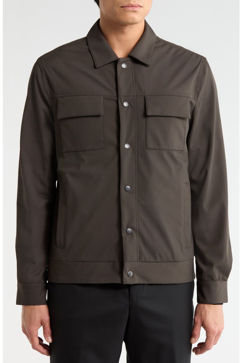 Fremantle Technical Knit Jacket, Alternate, color, DARK OLIVE