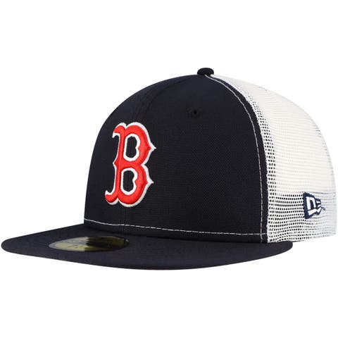 Men's New Era Navy Boston Red Sox Team Color 59FIFTY Trucker Fitted Hat